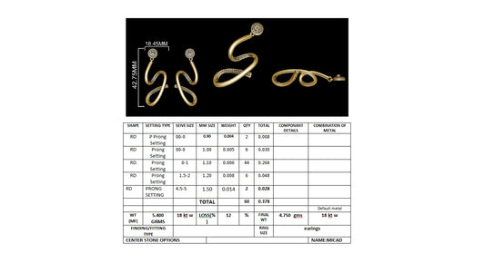 3D Jewelry Files Earring Model 3DM earr33