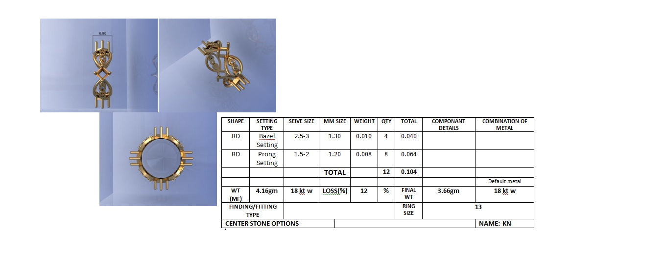 3D Jewelry Files Ring Model STL DR-2882 R50