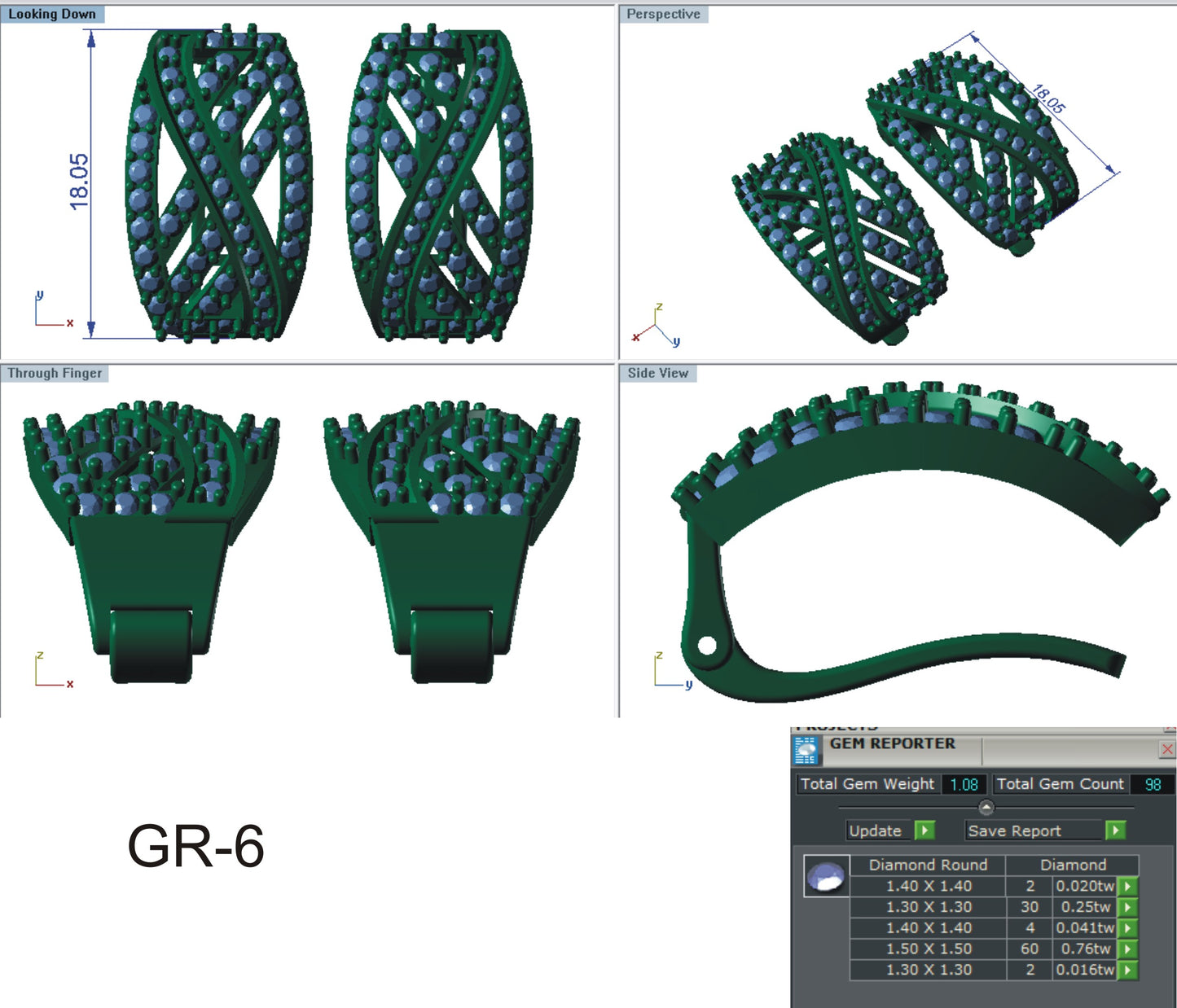 3D Jewelry Files Earring Model 3DM STL EZ BI-10