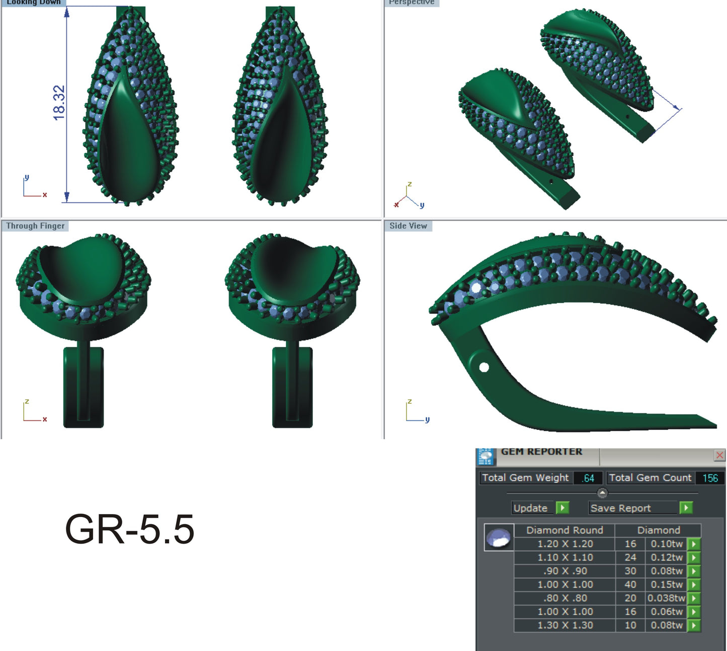3D Jewelry Files Earring Model 3DM EZ BI-31S