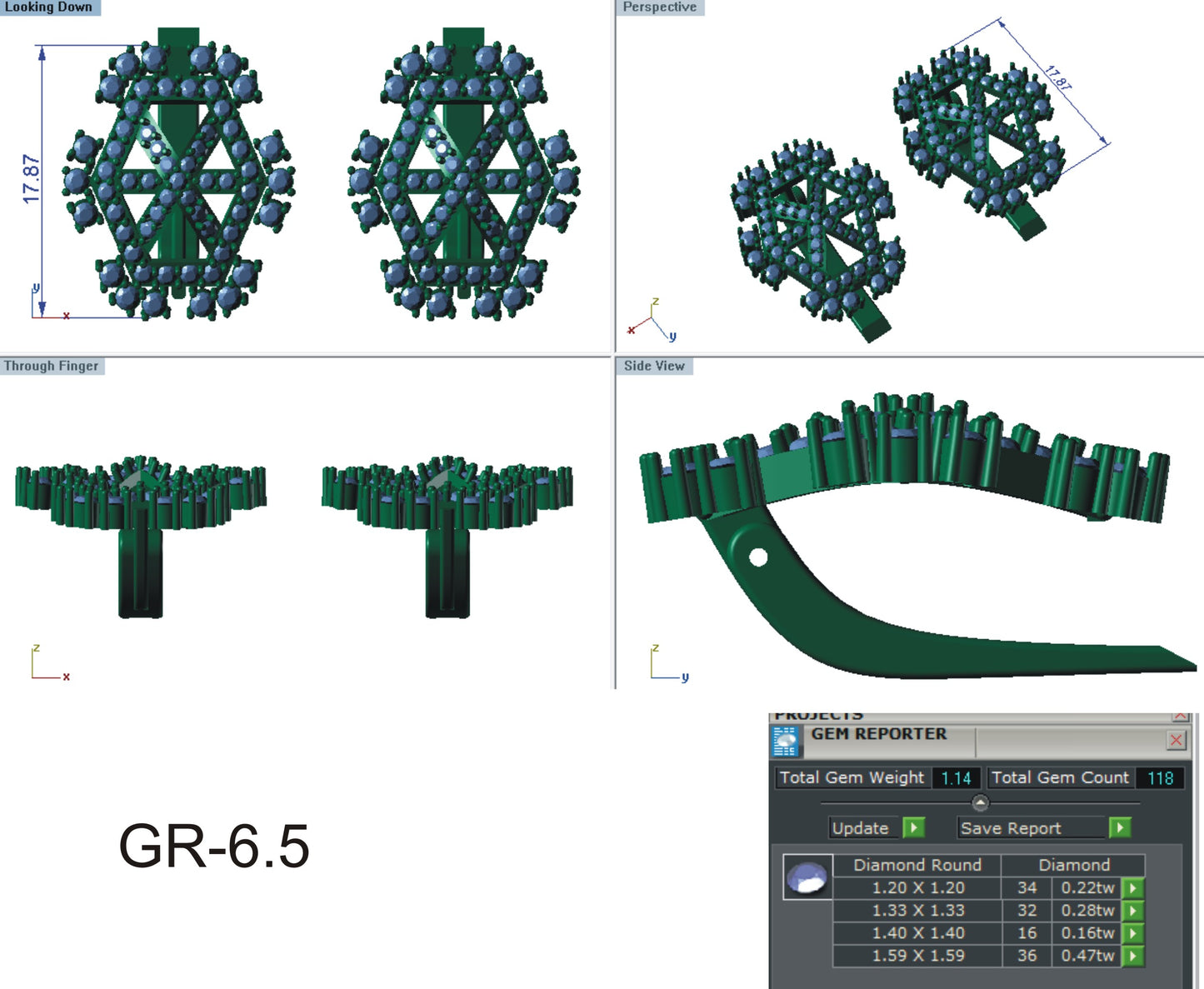3D Jewelry Files Earring Model 3DM STL EZ BI-9