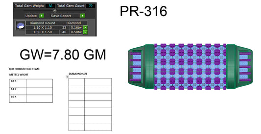 3D Jewelry Files Ring Model 3DM STL PR-316 DIA