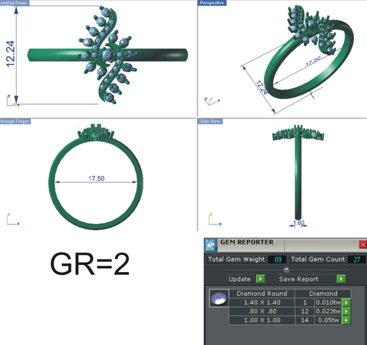 3D Jewelry Files Ring Model STL R-4107
