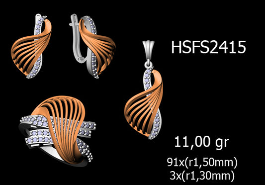 3D Jewelry Files Set Model 3DM STL 03=P ER R=83