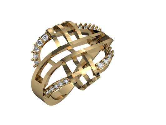 3D Jewelry Files Ring Model 3DM STL 03=baguettes rings=143
