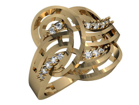 3D Jewelry Files Ring Model 3DM STL 03=baguettes rings=144