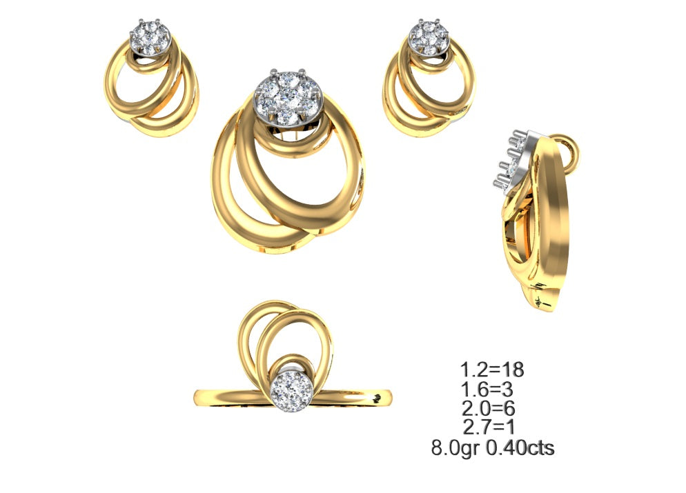 3D Jewelry Files Set Model 3DM STL 04=P ER R=114