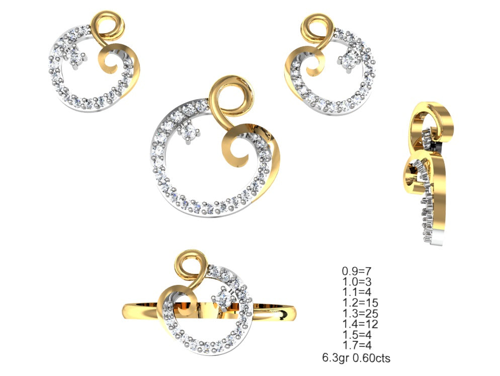 3D Jewelry Files Set Model 3DM STL 04=P ER R=115