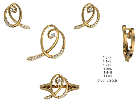 3D Jewelry Files Set Model 3DM STL 04=P ER R=15