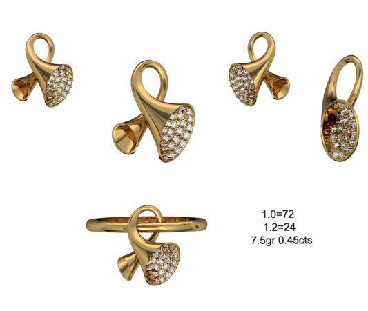 3D Jewelry Files Set Model 3DM STL 04=P ER R=36
