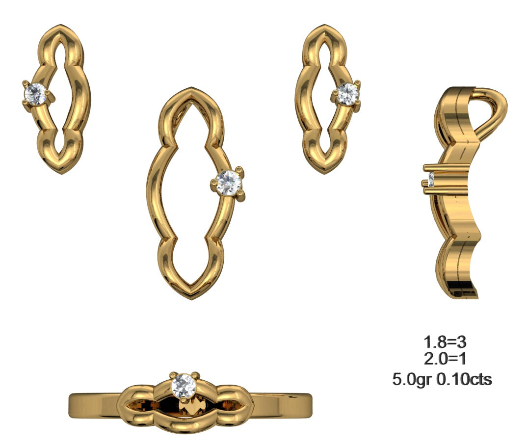 3D Jewelry Files Set Model 3DM STL 04=P ER R=38