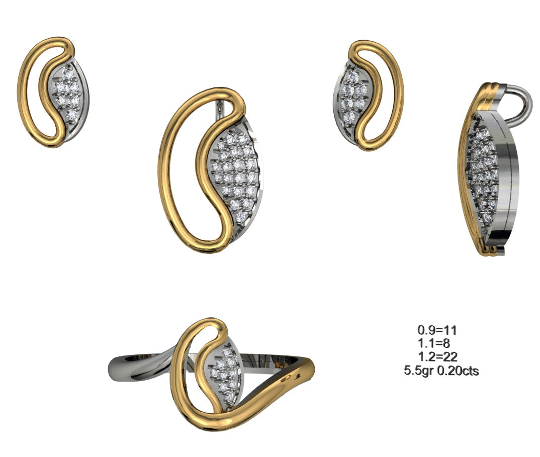 3D Jewelry Files Set Model 3DM STL 04=P ER R=39