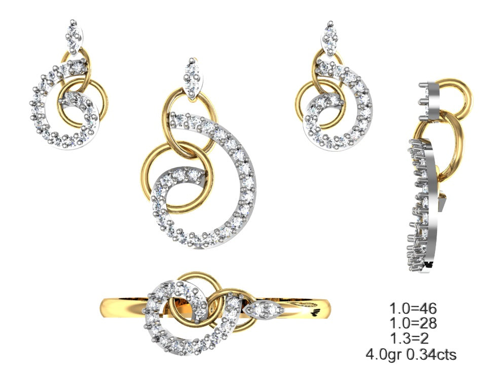 3D Jewelry Files Set Model 3DM STL 04=P ER R=51