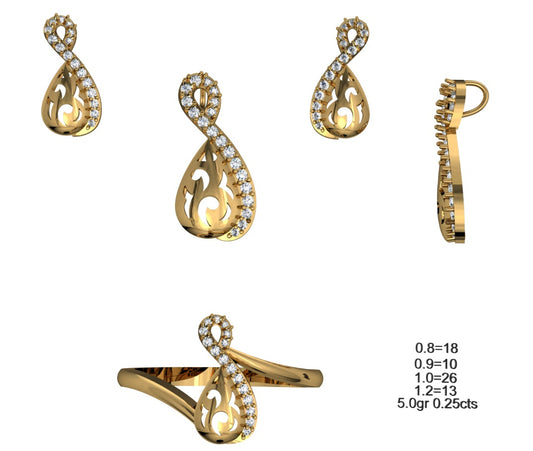3D Jewelry Files Set Model 3DM STL 04=P ER R=53