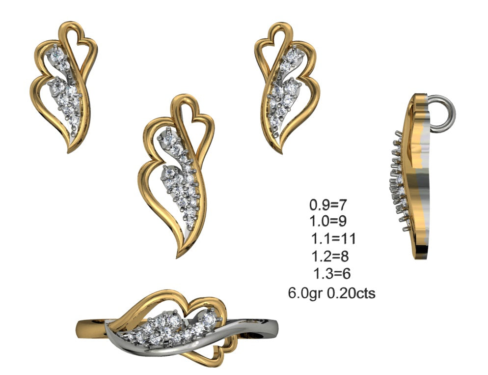 3D Jewelry Files Set Model 3DM STL 04=P ER R=62
