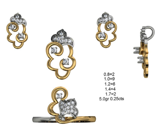 3D Jewelry Files Set Model 3DM STL 04=P ER R=63