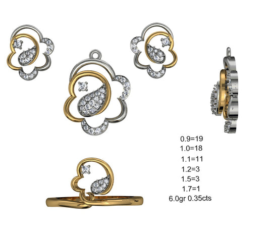 3D Jewelry Files Set Model 3DM STL 04=P ER R=66