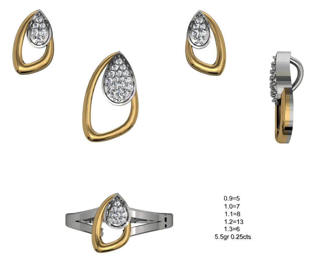 3D Jewelry Files Set Model 3DM STL 04=P ER R=72