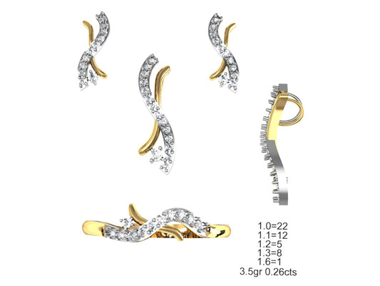 3D Jewelry Files Set Model 3DM STL 04=P ER R=77