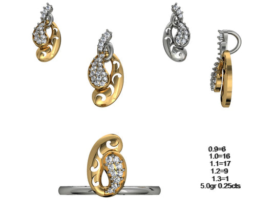 3D Jewelry Files Set Model 3DM STL 04=P ER R=80