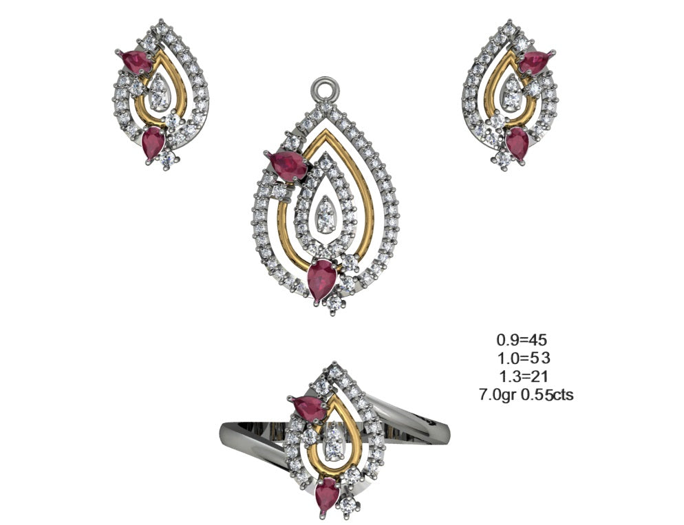 3D Jewelry Files Set Model 3DM STL 04=P ER R=82