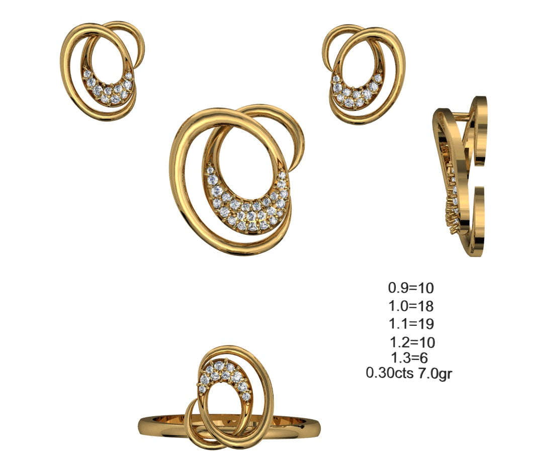 3D Jewelry Files Set Model 3DM STL 04=P ER R=84