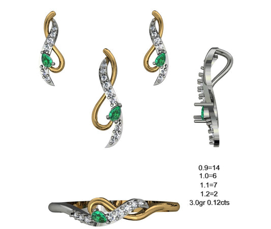 3D Jewelry Files Set Model 3DM STL 04=P ER R=87