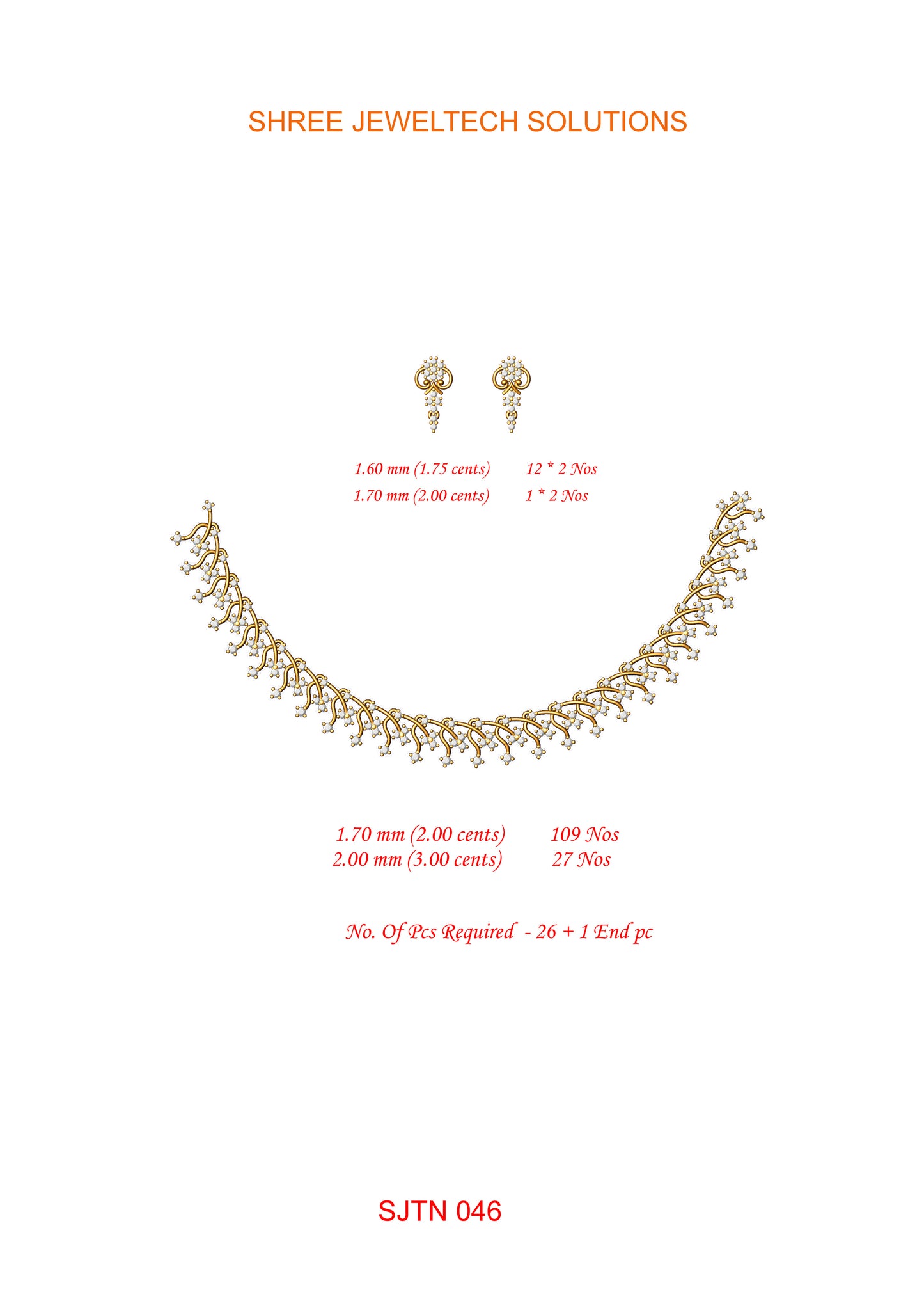 3D Jewelry Files Set Model 3DM STL 05=nk=32