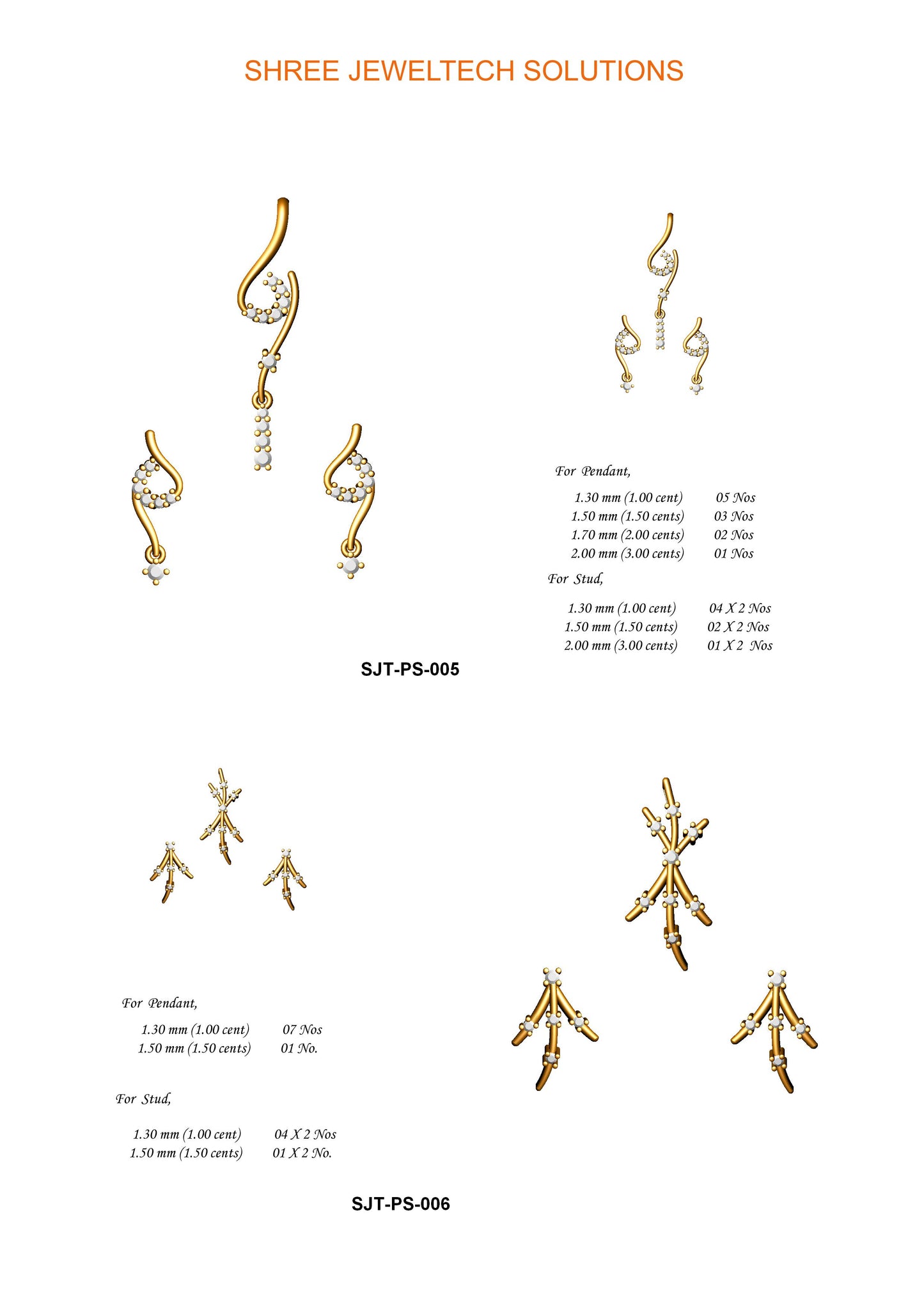 3D Jewelry Files Set Model 3DM STL 13=pds=179