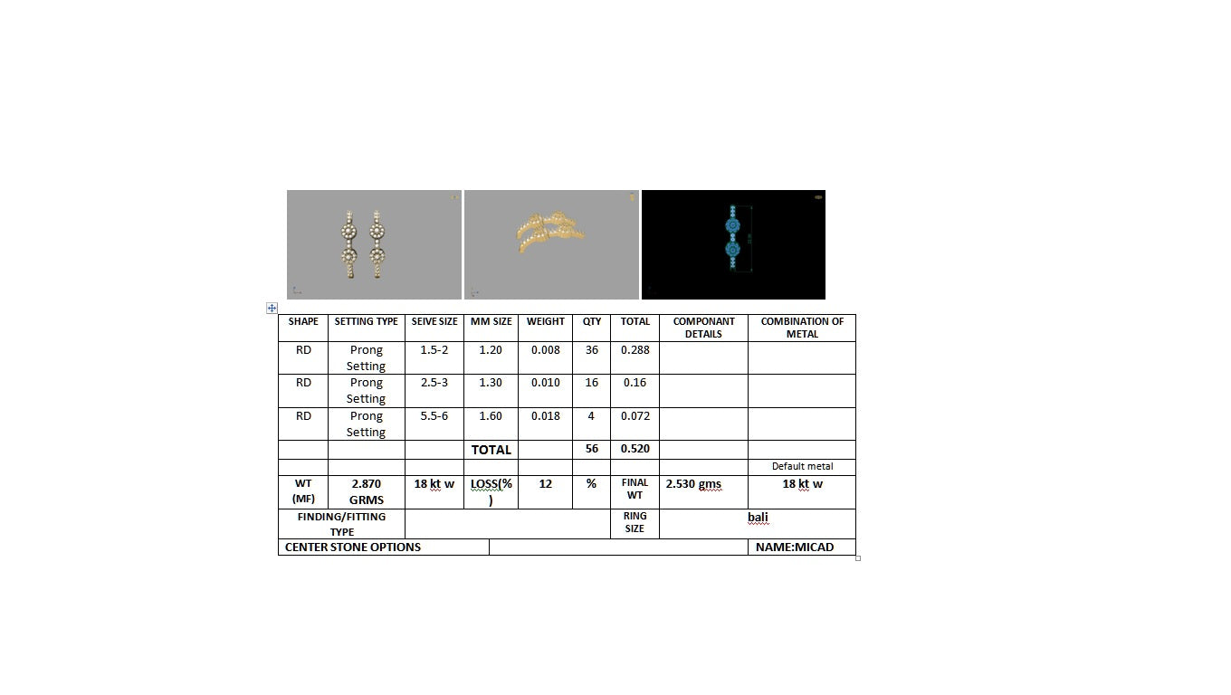 3D Jewelry Design Earring Files JCAD 23