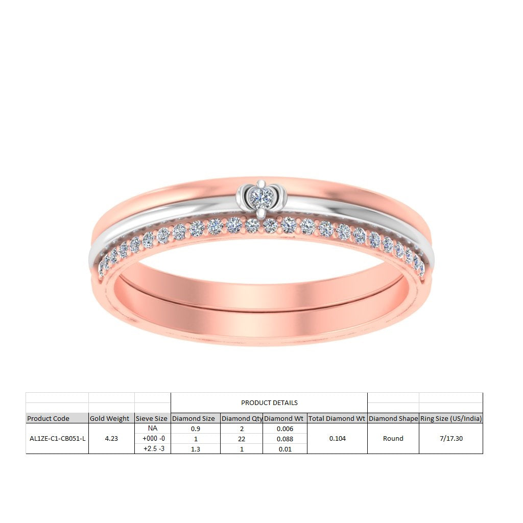 3D Jewelry Files Ring Model 3DM STL AL1ZE-C1-CB051-L