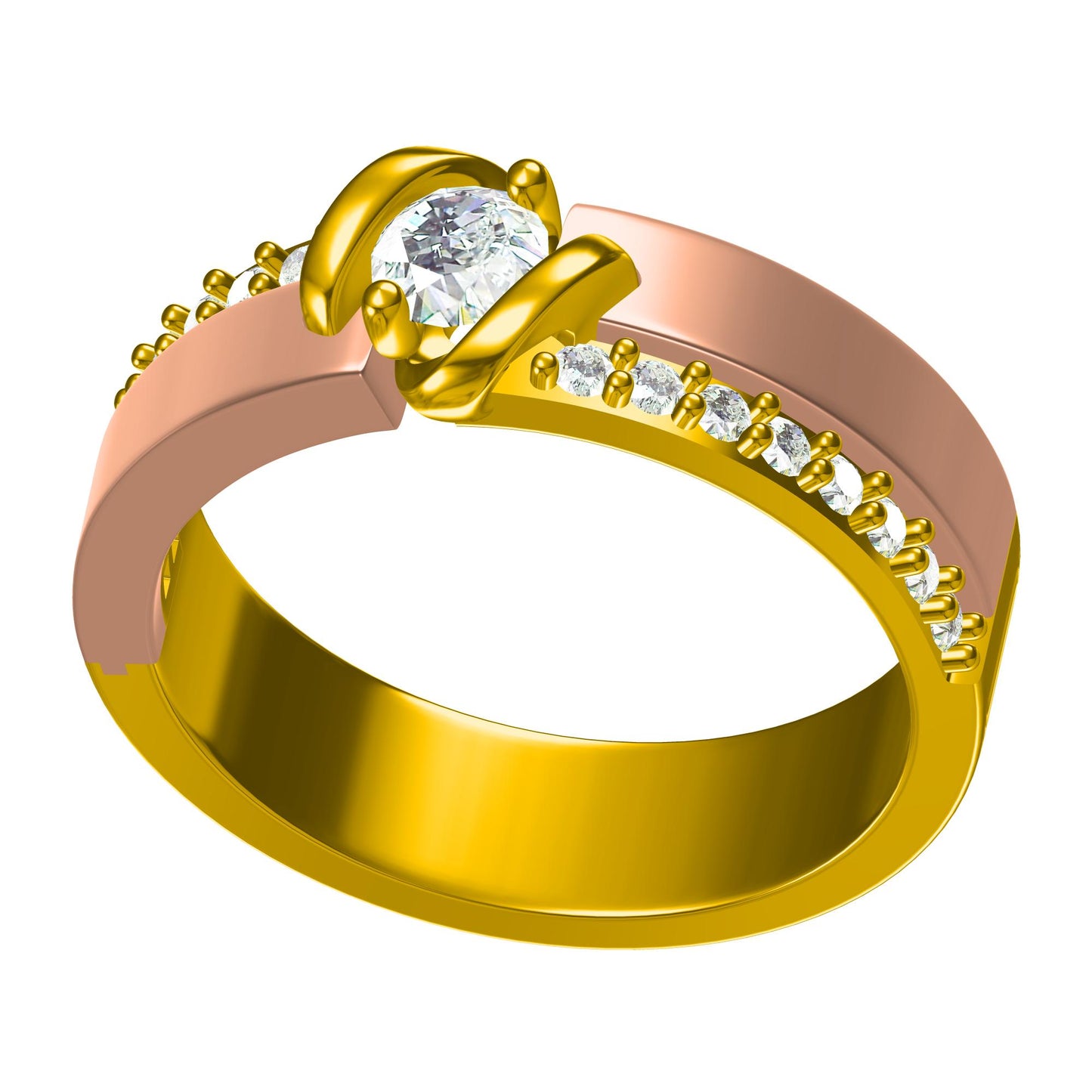 3D Ring Design Files Jewelry Models JCAD CR-0073M