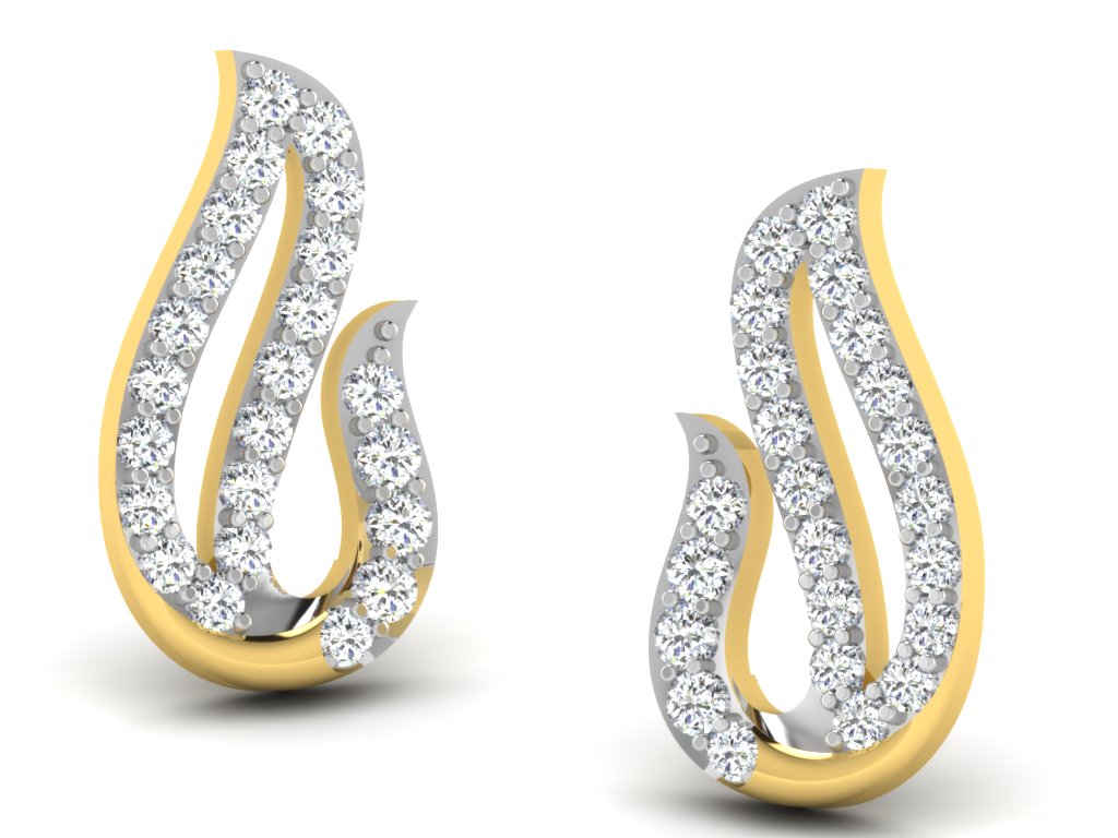 3D Jewelry Files Earring Model 3DM STL DE-3034