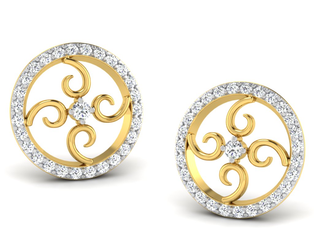 3D Jewelry Files Earring Model 3DM STL DE- DE-3128