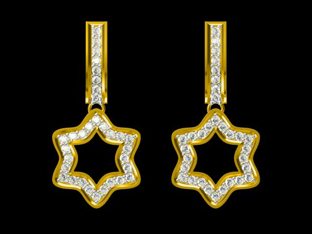 3D Jewelry Design Earring Files JCAD ER-009-399