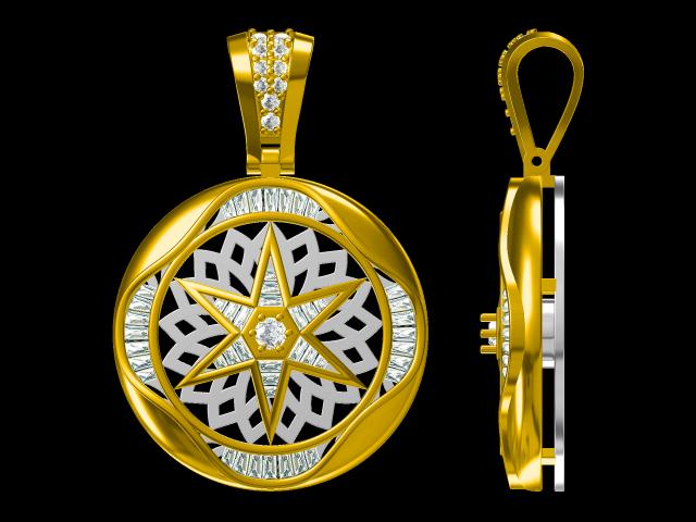 3D Jewelry Files Pendant Model JCAD GPT-052-0436
