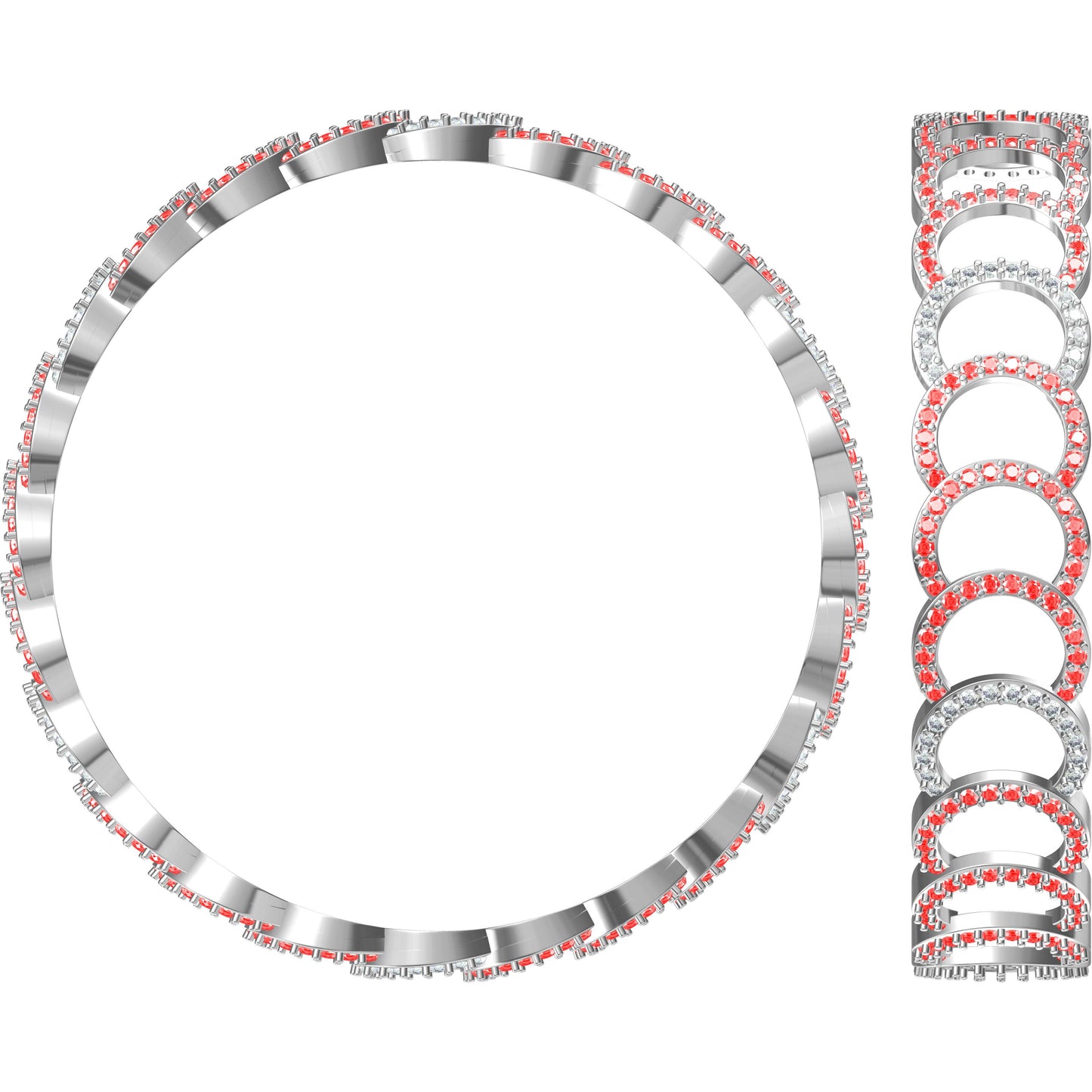 3D Jewelry Files Bracelet Model JCAD LBN-084-1700