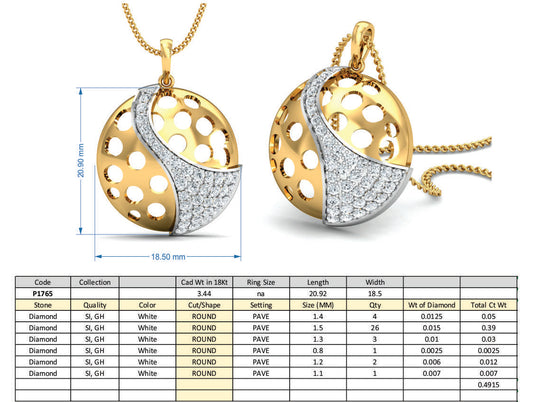 3D Jewelry Design Set Files STL 3DM P-1765