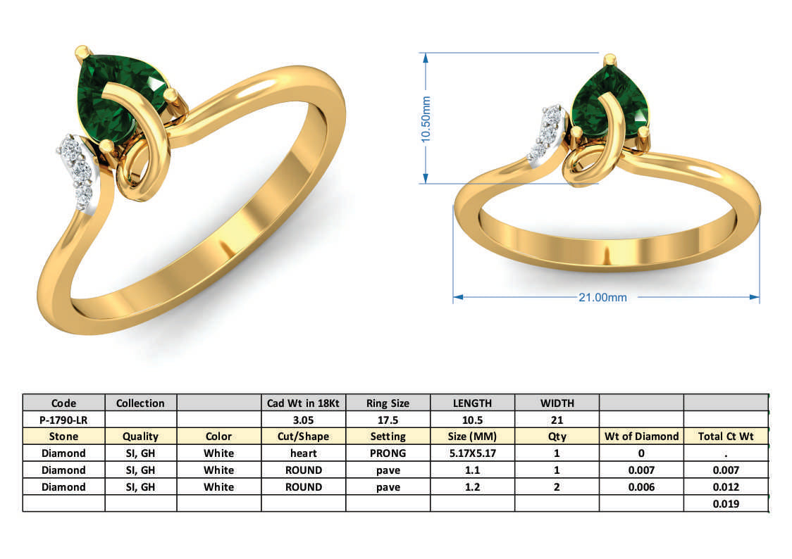 3D Jewelry Design Set Files STL 3DM P-1790