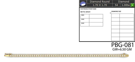 3D Jewelry Files Bracelet Model 3DM STL PBG-081 DIA