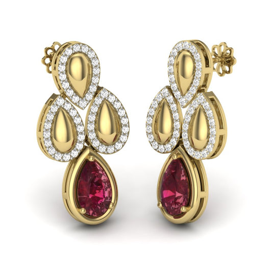 3D Jewelry Files Earring Model 3DM STL PER-130-DIA