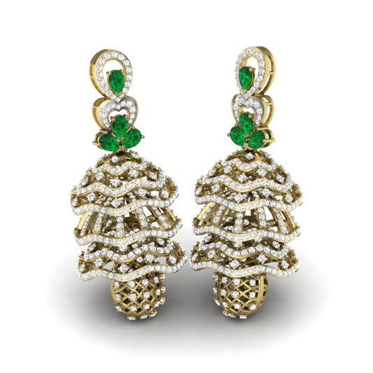 3D Jewelry Files Earring Model 3DM STL PER-258-DIA