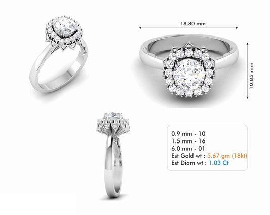 3D Jewelry Files Ring Model 3DM STL R-6528