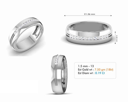 3D Jewelry Files Ring Model 3DM STL R-6763