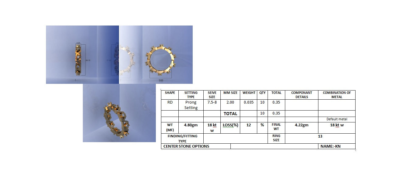 3D Jewelry Files Ring Model STL DR-2882 R12