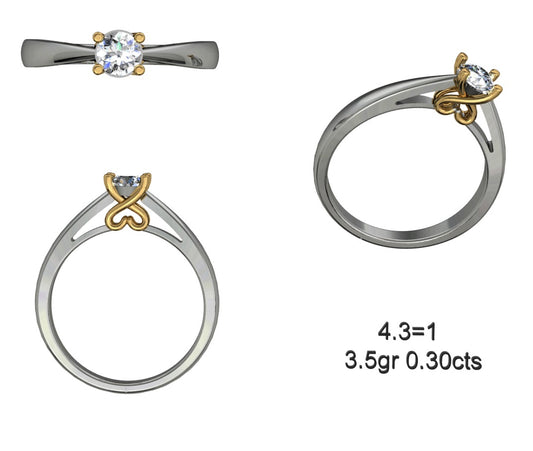 3D Jewelry Files Ring Model STL 12=calur ston rings=47