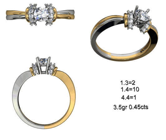 3D Jewelry Files Ring Model STL 12=calur ston rings=64