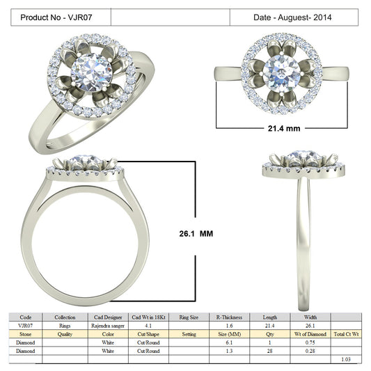 3D Jewelry Files Ring Model 3DM 15=calur ston rings=07