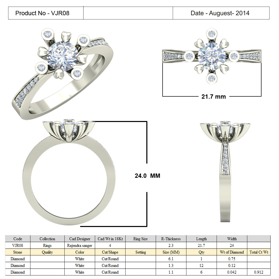 3D Jewelry Files Ring Model 3DM 15=calur ston rings=08