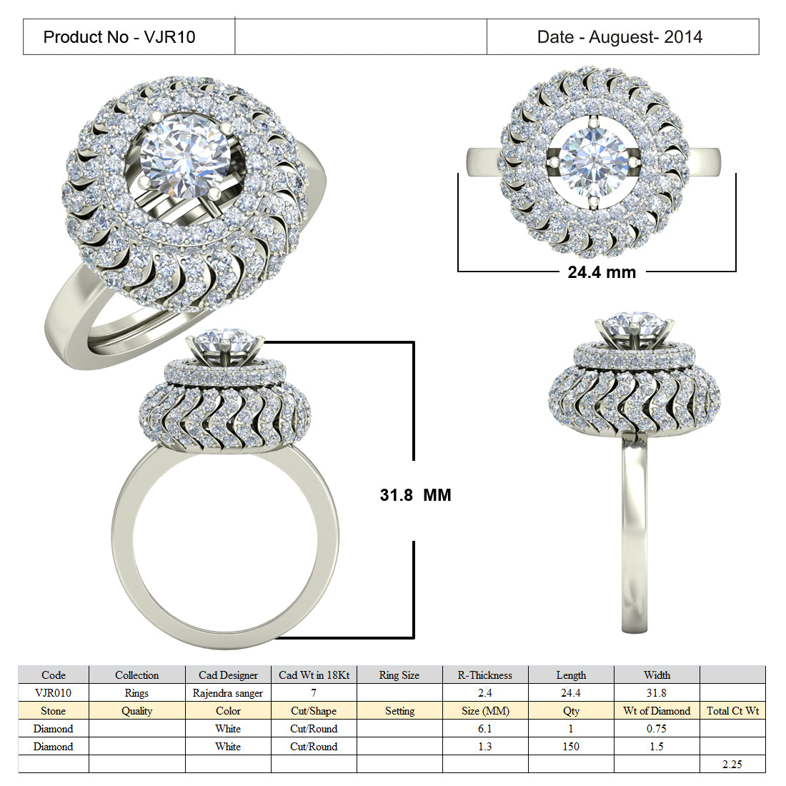 Regular Ring Models 3D Jewelry Files Ring Model 3DM 15=calur ston rings=10 – 3D Jewelry ...